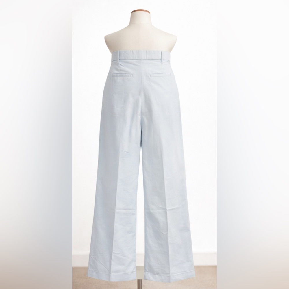 House of Harlow 1960 Baby Blue Belted Wide Leg Trouser Pants Size 4 NEW - Picture 2 of 8